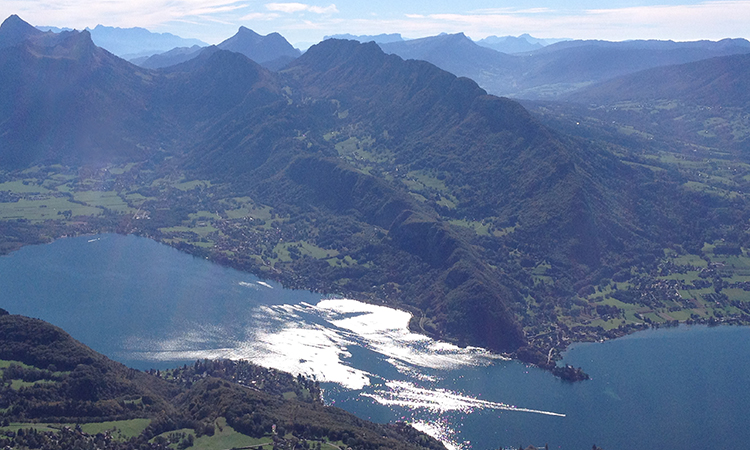 Lac d'Annecy en Haute-Savoie