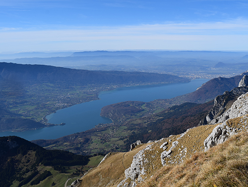 Vue Lac d'Annecy depuis la Tournette